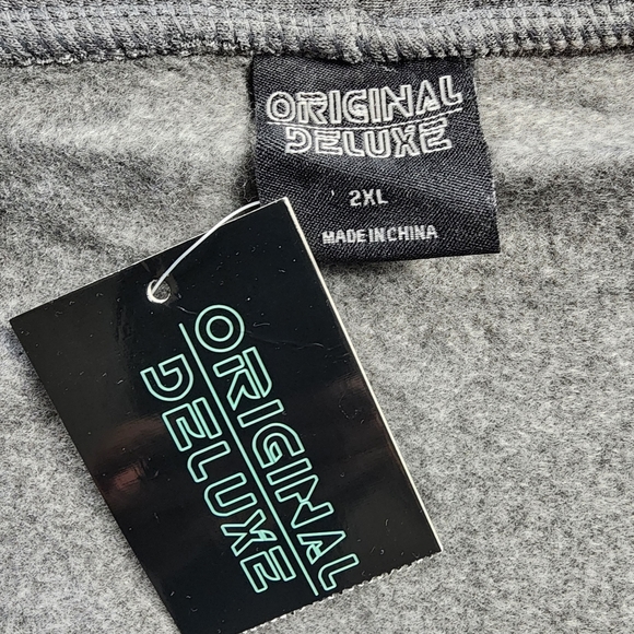 XXL Casual Grey Full Zip Lightweight Hoodie - Picture 9 of 10